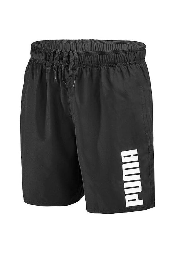 Puma - Kąpielówki męskie PUMA Swim Mid, czarne, XL. Kolor: czarny. Materiał: poliester