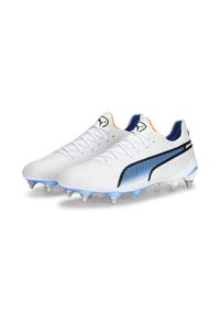 Puma - Buty do piłki nożnej męskie PUMA King Ultimate MXSG. Kolor: czarny, pomarańczowy, biały, wielokolorowy. Sport: piłka nożna