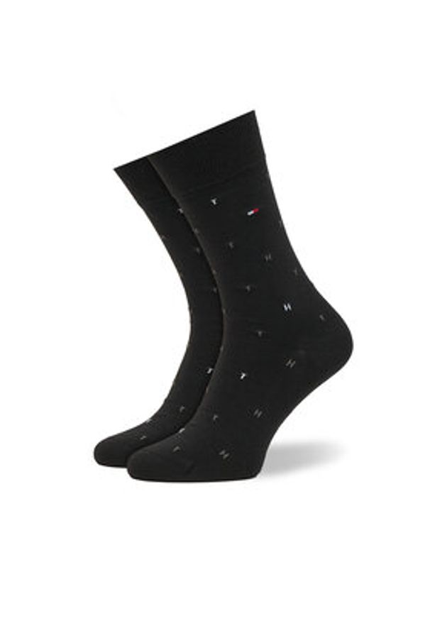 TOMMY HILFIGER - Tommy Hilfiger Skarpety długie 701235375 Czarny. Kolor: czarny. Materiał: bawełna
