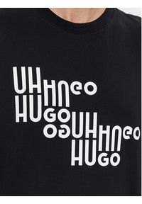 Hugo T-Shirt Davalon 50504936 Czarny Regular Fit. Kolor: czarny. Materiał: bawełna #5