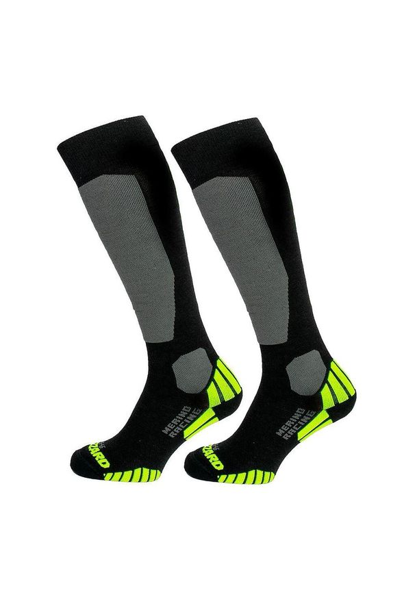 BLIZZARD - Skarpety narciarskie Blizzard Merino Racing Ski Socks 230102. Kolor: zielony, czarny, wielokolorowy. Sport: narciarstwo