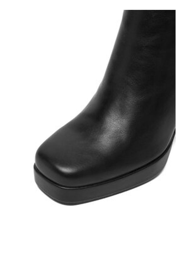 DeeZee Botki 24ST0155-1 Czarny. Kolor: czarny. Materiał: syntetyk, materiał