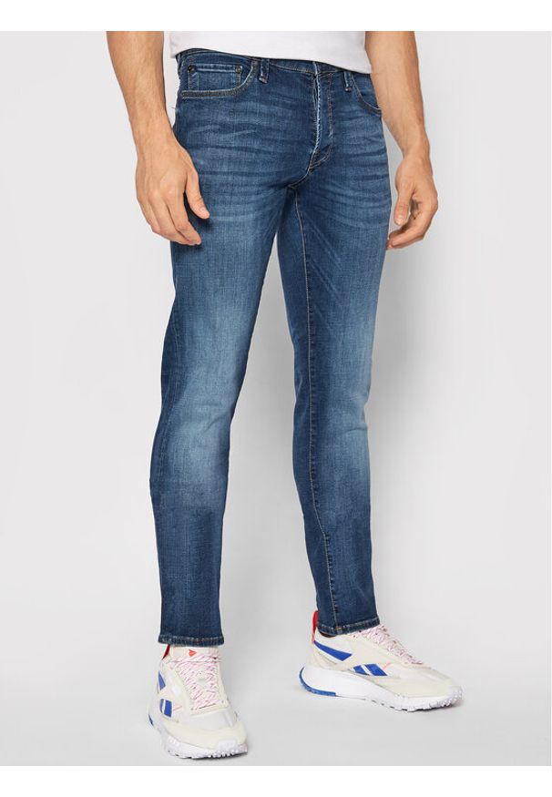 Jack & Jones Jeansy Glenn 12133074 Granatowy Slim Fit. Kolor: niebieski