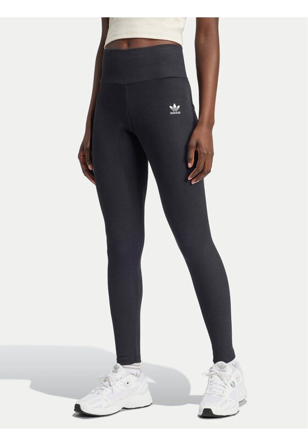 Adidas - adidas Legginsy Essentials IY9645 Czarny Slim Fit. Kolor: czarny. Materiał: bawełna, wiskoza