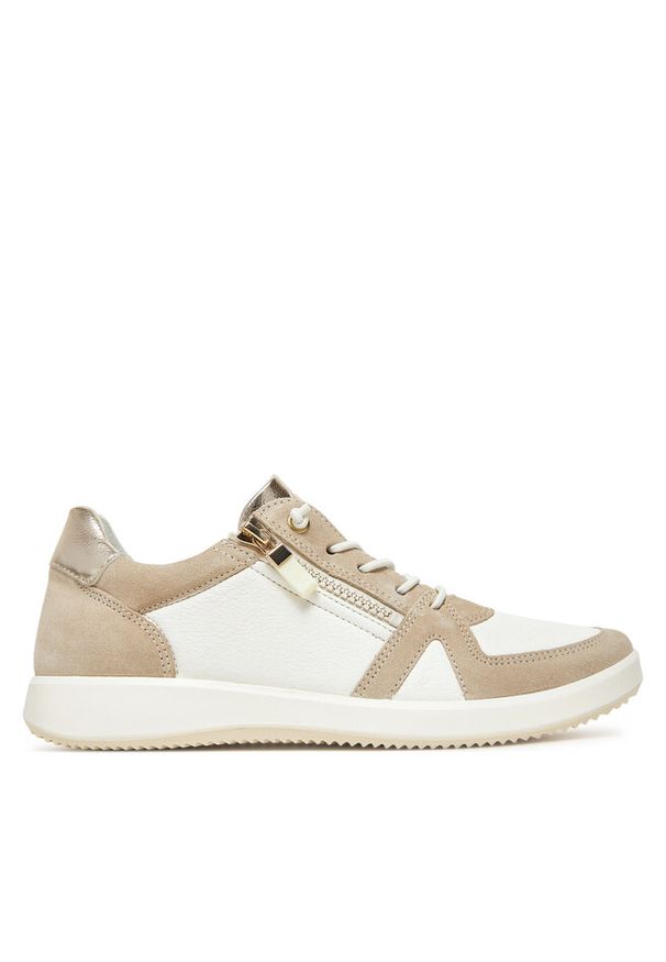 Sneakersy Ara. Kolor: beżowy