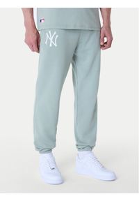 New Era Spodnie dresowe New York Yankees MLB League Essential Paste 60596182 Zielony Regular Fit. Kolor: zielony. Materiał: bawełna