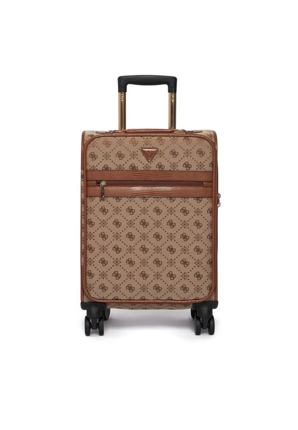 Guess Walizka kabinowa Melinda Logo TWLP99 02983 Beżowy. Kolor: beżowy. Materiał: poliester