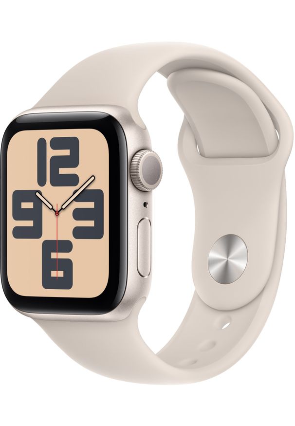 APPLE - Watch Apple Watch SE2 (2024) GPS 40mm Starlight Aluminium Case with Sport Band S/M - Starlight. Styl: sportowy