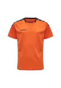 Jersey Hummel enfant hmlAUTHENTIC Poly HML. Kolor: czarny, pomarańczowy, wielokolorowy. Materiał: jersey. Sport: piłka nożna