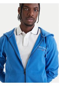 TOMMY HILFIGER - Tommy Hilfiger Bluza Brand Love MW0MW42462 Niebieski Regular Fit. Kolor: niebieski. Materiał: bawełna #5