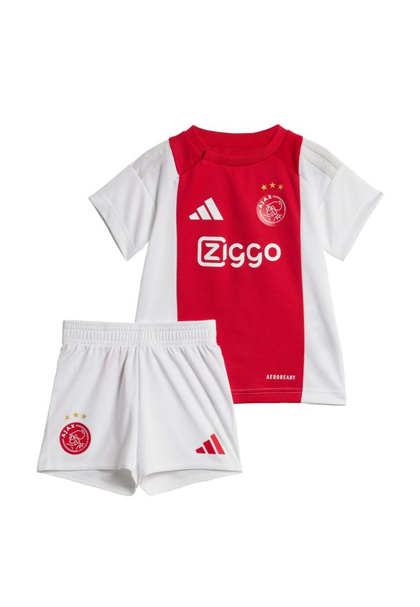 Adidas - Zestaw Ajax Amsterdam 24/25 Home Baby Kids. Kolor: biały. Materiał: materiał