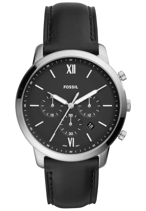 Fossil - Zegarek Męski FOSSIL Neutra Chrono FS5452. Materiał: skóra. Styl: klasyczny, elegancki