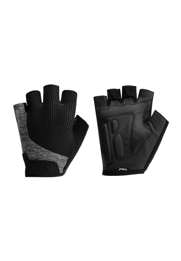 ROGELLI - Damskie letnie rękawiczki rowerowe Rogelli Essential. Kolor: czarny, szary, wielokolorowy. Sezon: lato. Sport: kolarstwo