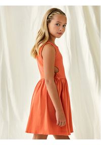 Mayoral Sukienka letnia 6965 Pomarańczowy Regular Fit. Kolor: pomarańczowy. Materiał: bawełna. Sezon: lato #4