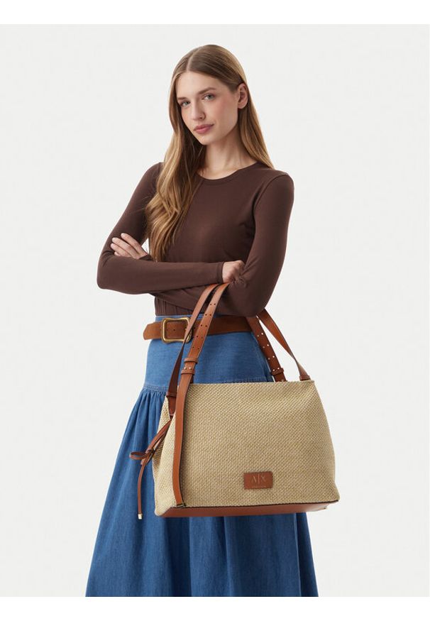Armani Exchange Torebka XW002603 AF22683 M6261 Beżowy. Kolor: beżowy