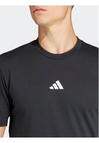 Adidas - adidas T-Shirt Workout Logo IT2124 Czarny Regular Fit. Kolor: czarny. Materiał: bawełna #4