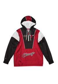 Mitchell & Ness - Kurtka z dresu Chicago Bulls. Kolor: czerwony. Materiał: dresówka. Sport: koszykówka #1