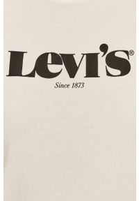 Levi's® - Levi's - T-shirt. Okazja: na co dzień, na spotkanie biznesowe. Kolor: biały. Materiał: dzianina. Wzór: nadruk. Styl: biznesowy, casual