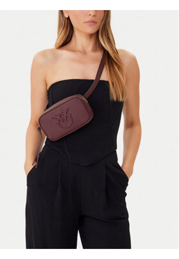 Pinko - PINKO Torebka Pelle Bottalata AI 25-26 PCPL 105354 A29Q Brązowy. Kolor: brązowy. Materiał: skórzane