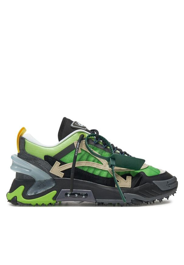 OFF-WHITE - Off-White Sneakersy OMIA190F22FAB0015561 Zielony. Kolor: zielony. Materiał: materiał