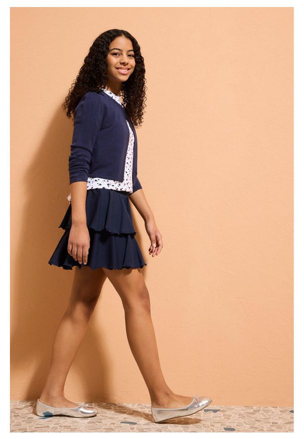 bonprix - Spódnicospodnie z dżerseju z elastycznej mieszanki bawełny organicznej. Kolor: niebieski. Materiał: jersey, bawełna