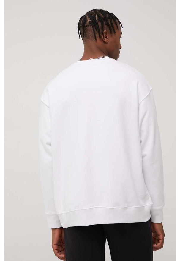 Levi's® - Levi's bluza bawełniana męska kolor biały z nadrukiem. Okazja: na spotkanie biznesowe. Kolor: biały. Materiał: bawełna. Wzór: nadruk. Styl: biznesowy