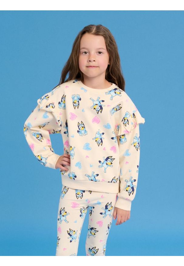 Sinsay - Bluza Bluey - kremowy. Kolor: kremowy