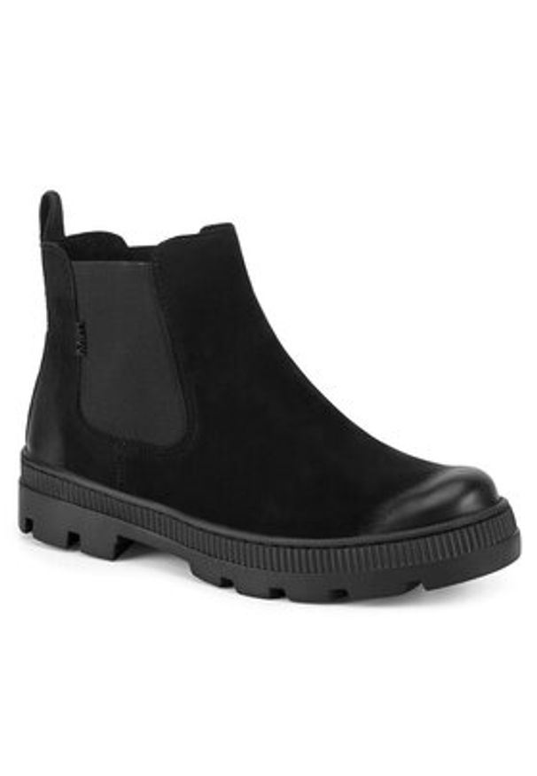 MEXX Sztyblety MICP1710543W Czarny. Kolor: czarny. Materiał: skóra, zamsz