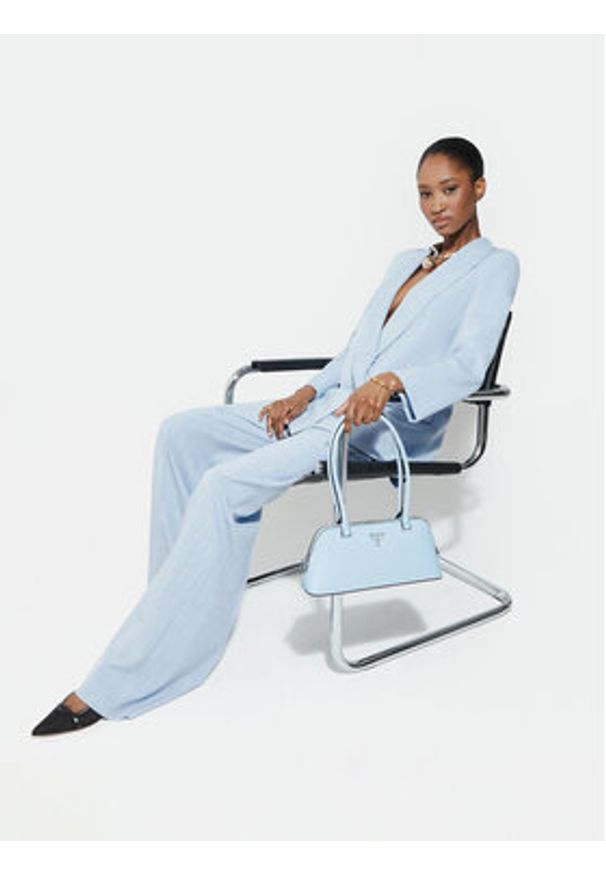 Marella Marynarka Canzone 2613041151 Błękitny Regular Fit. Kolor: niebieski. Materiał: syntetyk