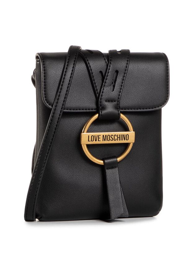 Love Moschino - LOVE MOSCHINO Torebka JC4079PP1BLM0000 Czarny. Kolor: czarny. Materiał: skórzane