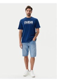 Guess T-Shirt F5GI11 I3Z14 Niebieski Oversize. Kolor: niebieski. Materiał: bawełna #4