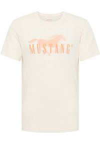 Mustang - MUSTANG MĘSKI T-SHIRT LOGO AUSTIN WHISPER WHITE 1014928 2013 #2
