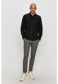 Levi's® - Levi's - Koszula jeansowa 85744.0002-Blacks. Okazja: na spotkanie biznesowe. Typ kołnierza: kołnierzyk klasyczny. Kolor: czarny. Materiał: jeans. Długość rękawa: długi rękaw. Długość: długie. Styl: biznesowy, klasyczny #4