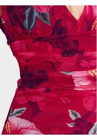 Pinko Sukienka koktajlowa Accaldato 101025 A0PK Bordowy Slim Fit. Kolor: czerwony. Materiał: syntetyk. Styl: wizytowy