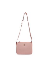 TOMMY HILFIGER - Tommy Hilfiger Torebka Th Logotape Camera Bag AW0AW17229 Różowy. Kolor: różowy. Materiał: skórzane #6