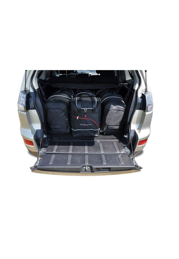 KJUST - Torby Do Bagażnika Mitsubishi Outlander 2006-2012 4Szt Kjust. Kolor: czarny. Styl: sportowy