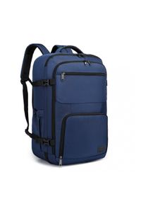 Kono Plecak podróżny do samolotu pojemny kabinowy 55x40x20 niebieski. Kolor: niebieski #1