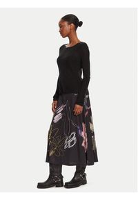 Desigual Sukienka codzienna Kala 25WWVK25 Czarny Slim Fit. Okazja: na co dzień. Kolor: czarny. Materiał: syntetyk. Typ sukienki: proste. Styl: casual #3