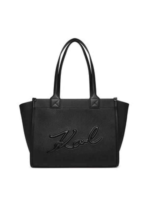 Karl Lagerfeld - KARL LAGERFELD Torebka A4W30258 Czarny. Kolor: czarny. Materiał: skórzane