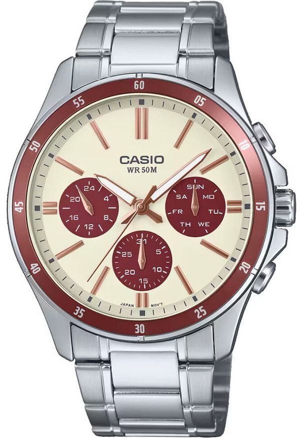 Zegarek Casio ZEGAREK MĘSKI CASIO MTP-1374D-5A2 (zd063g) + BOX