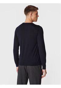BOSS - Boss Sweter Leno-P 50468239 Granatowy Slim Fit. Kolor: niebieski. Materiał: wełna #3