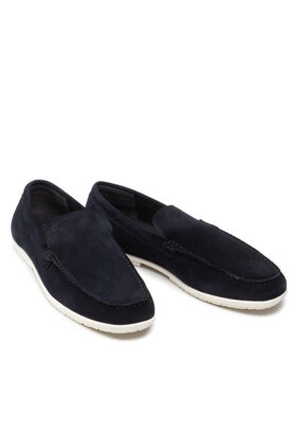 Calvin Klein Mokasyny Driving Shoe Sue HM0HM00433 Granatowy. Kolor: niebieski. Materiał: zamsz, skóra