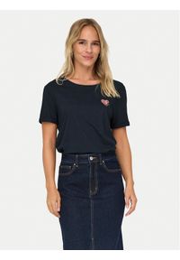 only - ONLY T-Shirt Kita 15244714 Granatowy Regular Fit. Kolor: niebieski. Materiał: bawełna #1