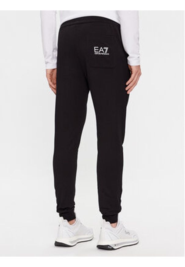 EA7 Emporio Armani Spodnie dresowe 7M000571 AF13512 MC001 Czarny Regular Fit. Kolor: czarny. Materiał: bawełna
