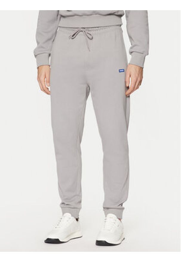 Hugo - HUGO Dres Nalonso 50522369 Szary Regular Fit. Kolor: szary. Materiał: bawełna