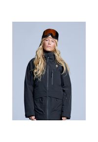 POEDERBAAS - Kurtka narciarska - Damska - Hardshell - Freeride 3L - Czarna. Kolor: czarny. Materiał: hardshell. Sezon: zima. Sport: narciarstwo #1
