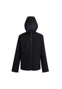 Regatta - Kurtka Softshellowa Męska 2 Warstwy. Kolor: szary, fioletowy, wielokolorowy, czarny. Sport: turystyka piesza #1