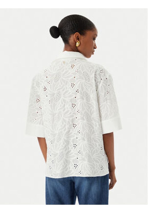 LOLA CASADEMUNT Bluzka LS2615055 Biały Relaxed Fit. Kolor: biały. Materiał: bawełna