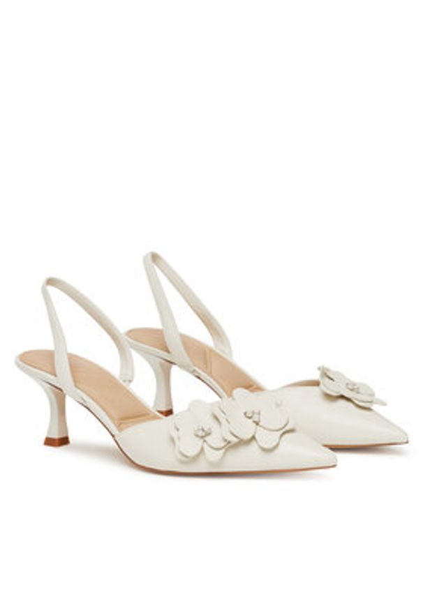 Aldo Sandały Leilania 13966836 Biały. Kolor: biały. Materiał: skóra