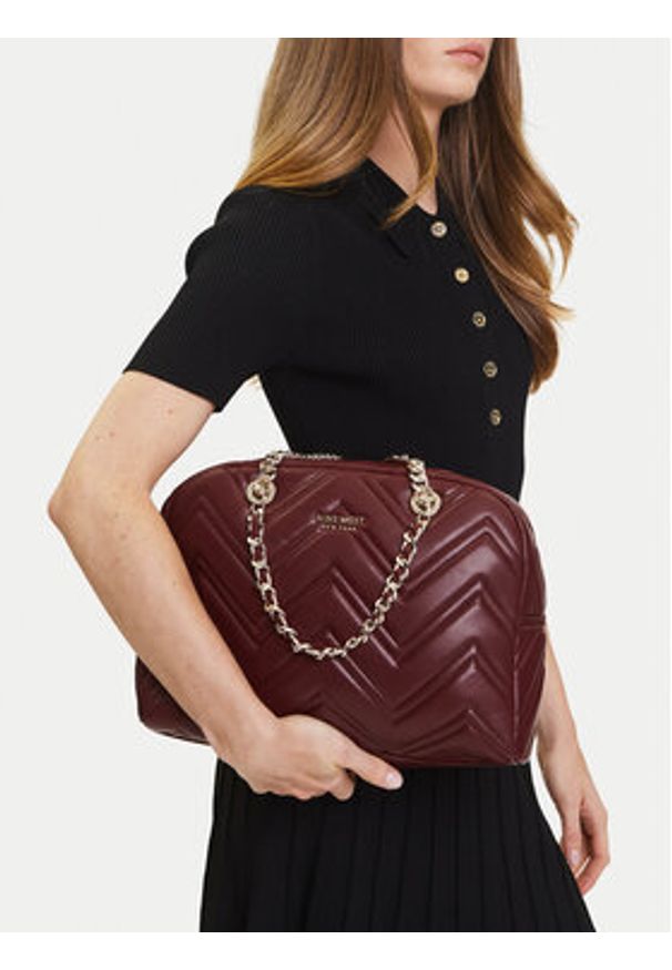 Nine West Torebka CEO-ALICE-LA482-3468 Bordowy. Kolor: czerwony
